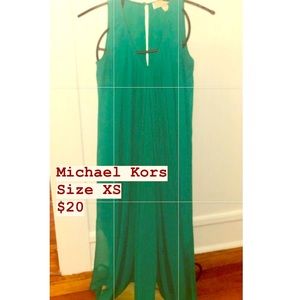 Michael Kors• Kelly Green Maxi Dress